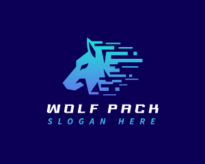 Cyber Wolf Technology logo design