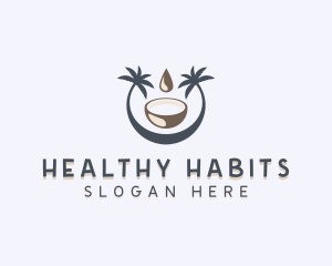 Organic Coconut Oil logo design