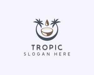 Organic Coconut Oil logo design