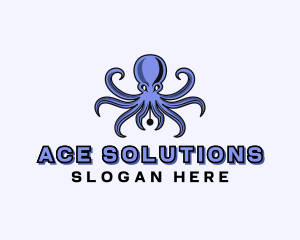 Octopus Ink Pen logo design