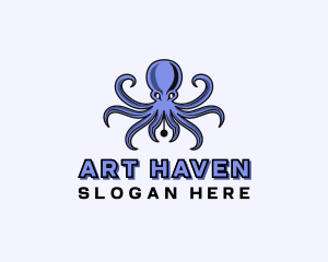 Octopus Ink Pen logo design