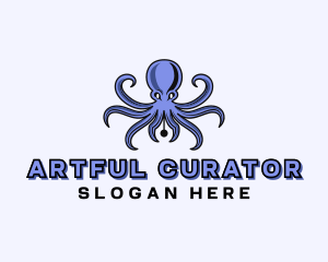 Octopus Ink Pen logo design