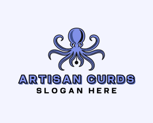 Octopus Ink Pen logo design