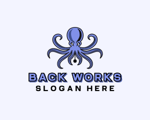 Octopus Ink Pen logo design