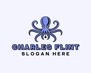 Octopus Ink Pen logo design