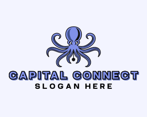 Octopus Ink Pen logo design