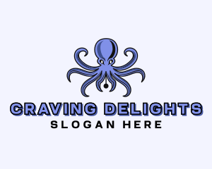 Octopus Ink Pen logo design