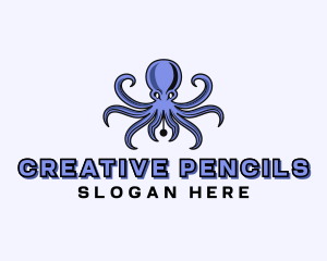 Octopus Ink Pen logo design