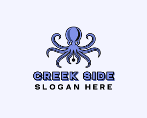 Octopus Ink Pen logo design