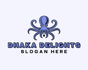 Octopus Ink Pen logo design