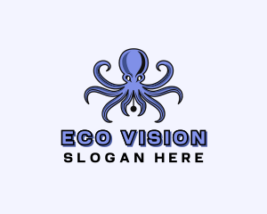 Octopus Ink Pen logo design