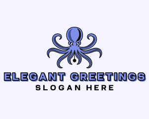 Octopus Ink Pen logo design