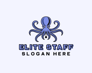 Octopus Ink Pen logo design