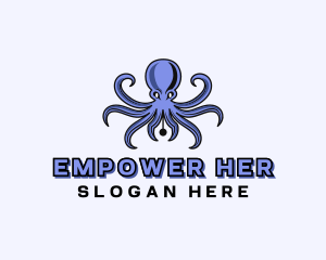 Octopus Ink Pen logo design