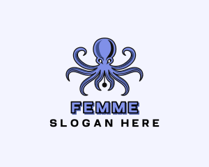 Octopus Ink Pen logo design