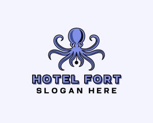 Octopus Ink Pen logo design