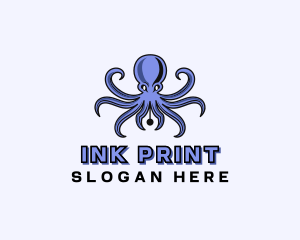 Octopus Ink Pen logo design