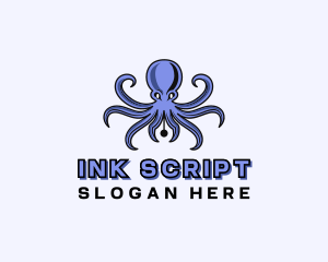 Octopus Ink Pen logo design