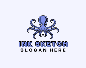 Octopus Ink Pen logo design