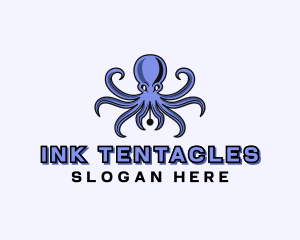 Tentacles - Octopus Ink Pen logo design