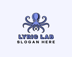 Octopus Ink Pen logo design