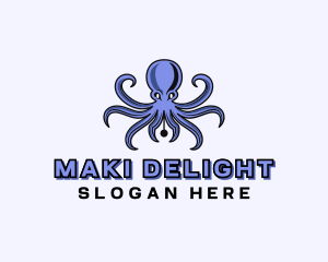 Octopus Ink Pen logo design