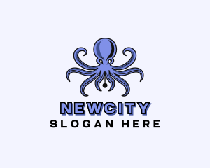 Octopus Ink Pen logo design