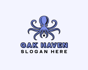 Octopus Ink Pen logo design