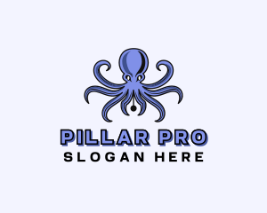 Octopus Ink Pen logo design