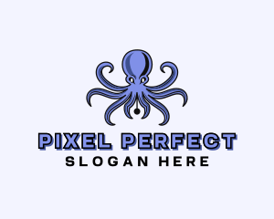 Octopus Ink Pen logo design