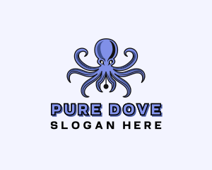 Octopus Ink Pen logo design