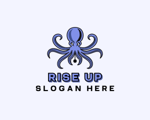 Octopus Ink Pen logo design