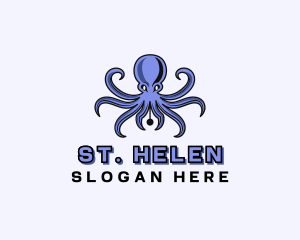 Octopus Ink Pen logo design