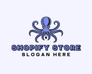 Octopus Ink Pen logo design