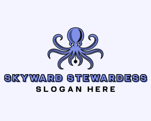 Octopus Ink Pen logo design