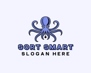 Octopus Ink Pen logo design