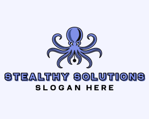 Octopus Ink Pen logo design