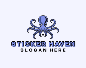 Octopus Ink Pen logo design