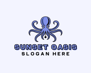 Octopus Ink Pen logo design