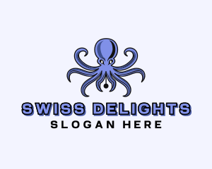 Octopus Ink Pen logo design