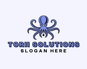 Octopus Ink Pen logo design