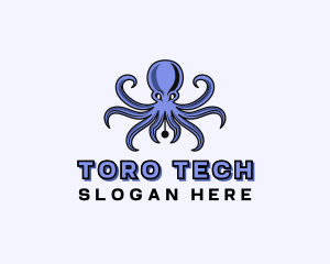 Octopus Ink Pen logo design