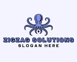 Octopus Ink Pen logo design