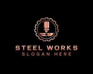 Laser Steelwork Factory logo design