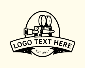 Retro Film - Camera Photography Studio logo design