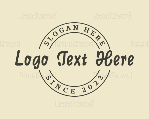 Apparel Script Business Logo