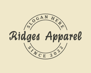 Apparel Script Business logo design