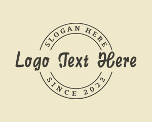 Retro - Apparel Script Business logo design