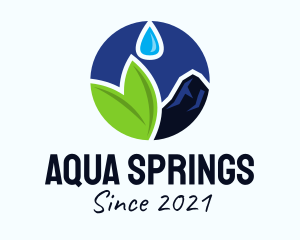 Organic Spring Water  logo design