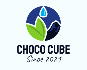 Natural Product - Organic Spring Water logo design